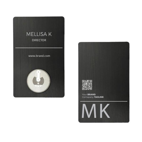PERSONALIZED PREMIUM NFC METAL BUSINESS CARD - CUSTOM DESIGN 3 - GiftStoria.com