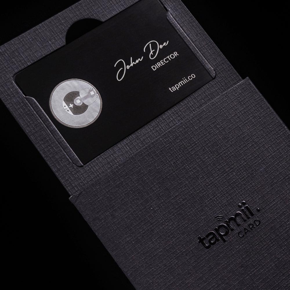 PERSONALIZED PREMIUM NFC METAL BUSINESS CARD - CUSTOM DESIGN 2 - GiftStoria.com