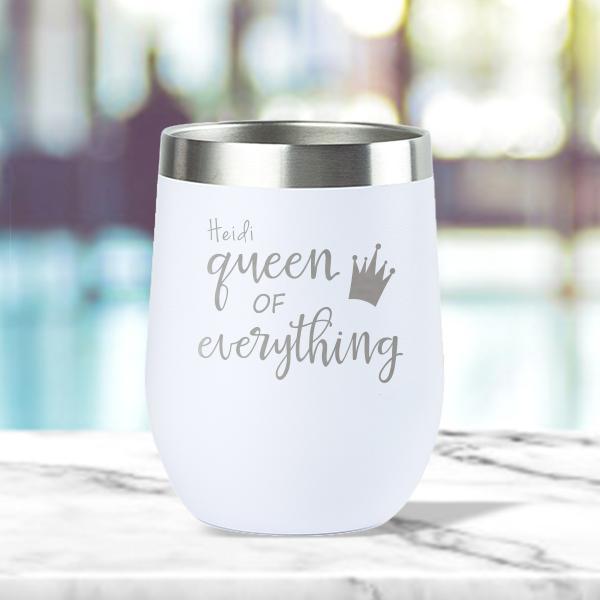 "QUEEN OF EVERYTHING" SS TUMBLER (12 OZ) 