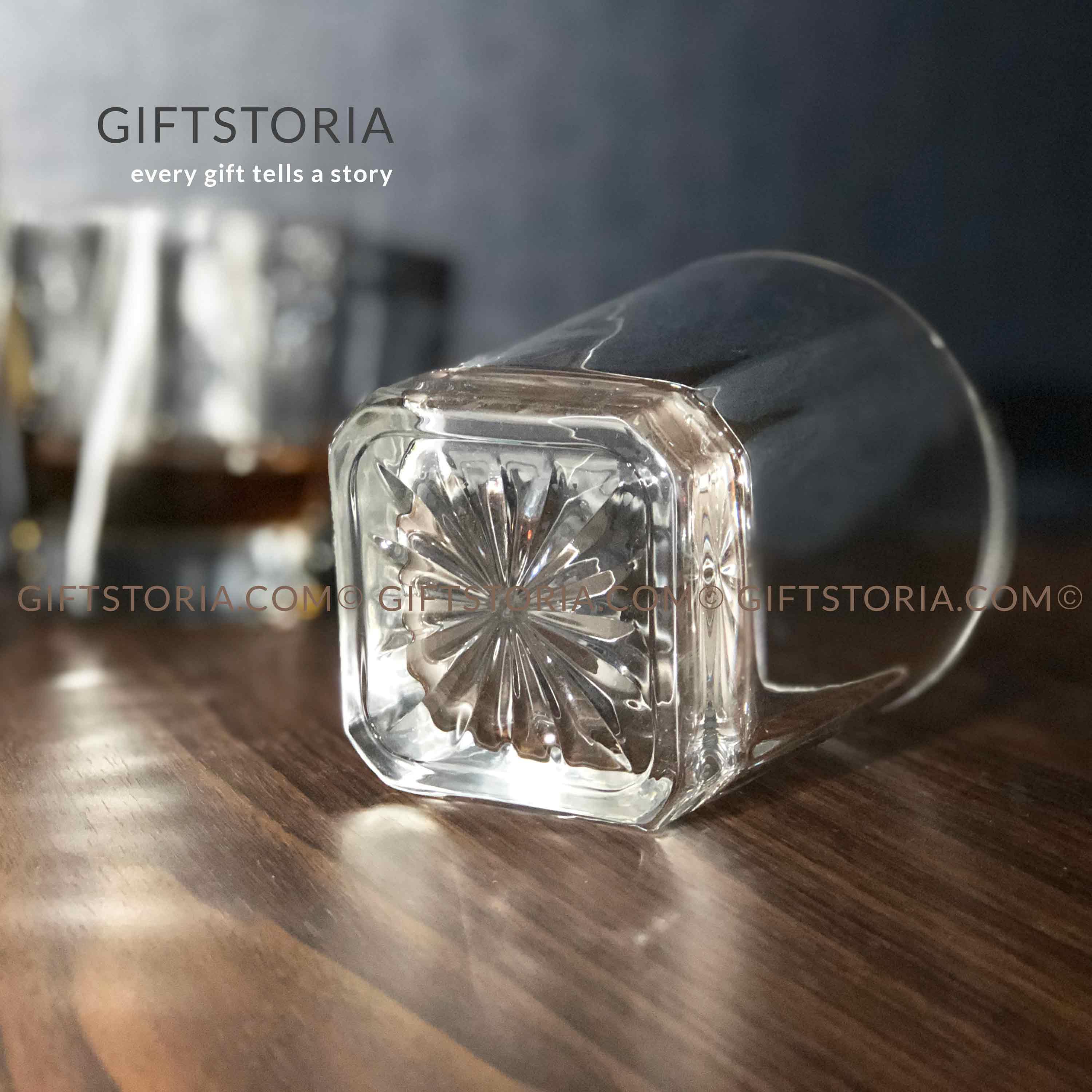 PERSONALIZED MONOGRAM CRYSTAL GLASS (10 OZ) - GiftStoria.com